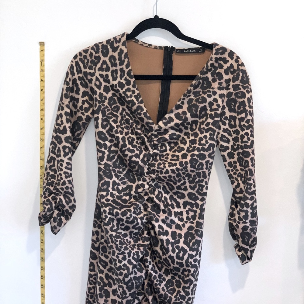Zara leopard mini dress